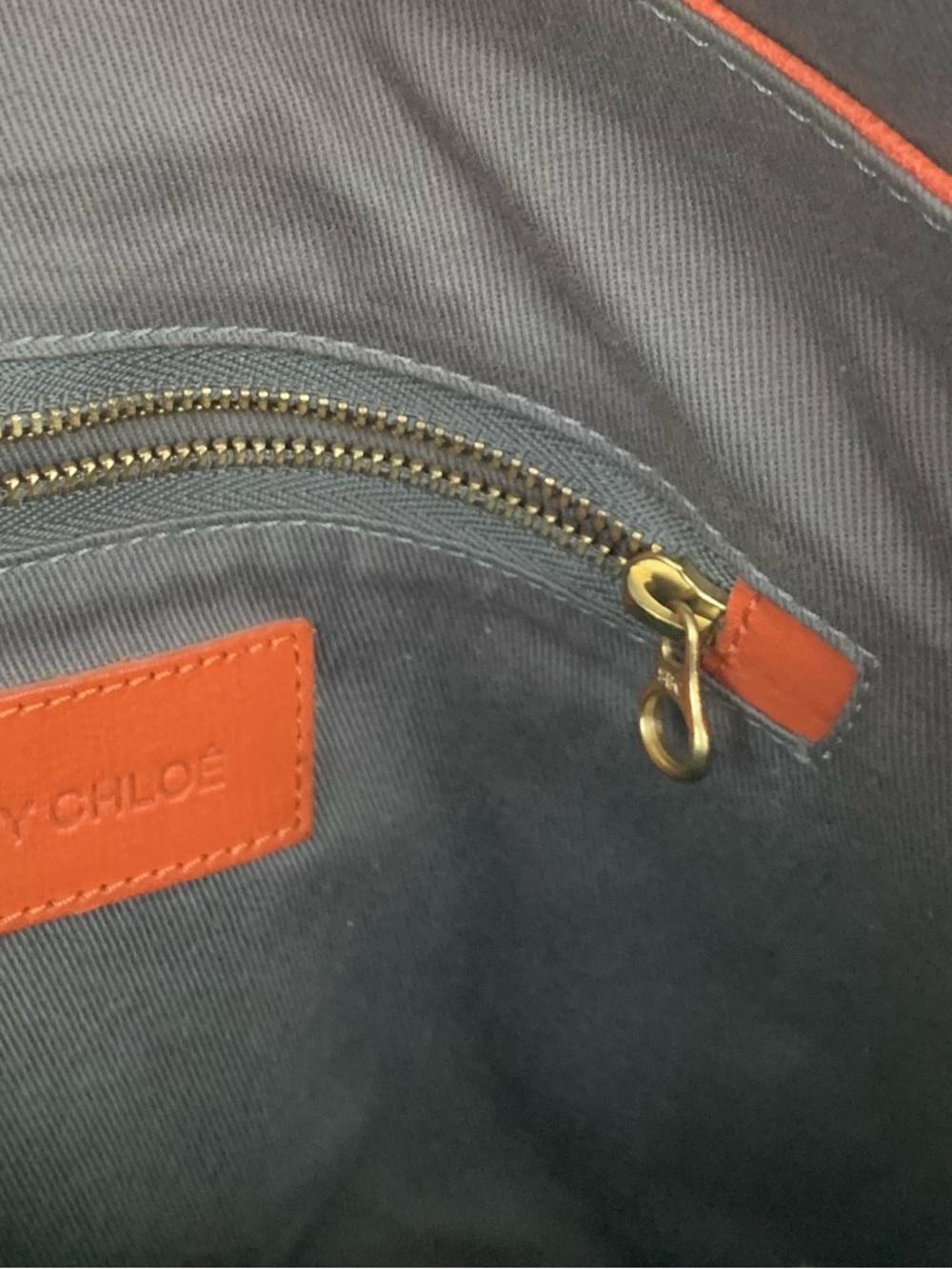See By Chloé Scalloped Flap Leather Shoulder Bag in Rust Orange - Picture 7 of 7